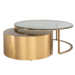 2Er Set Couchtisch Rund, Couchtisch Gold Inside Couchtisch Gold Rund