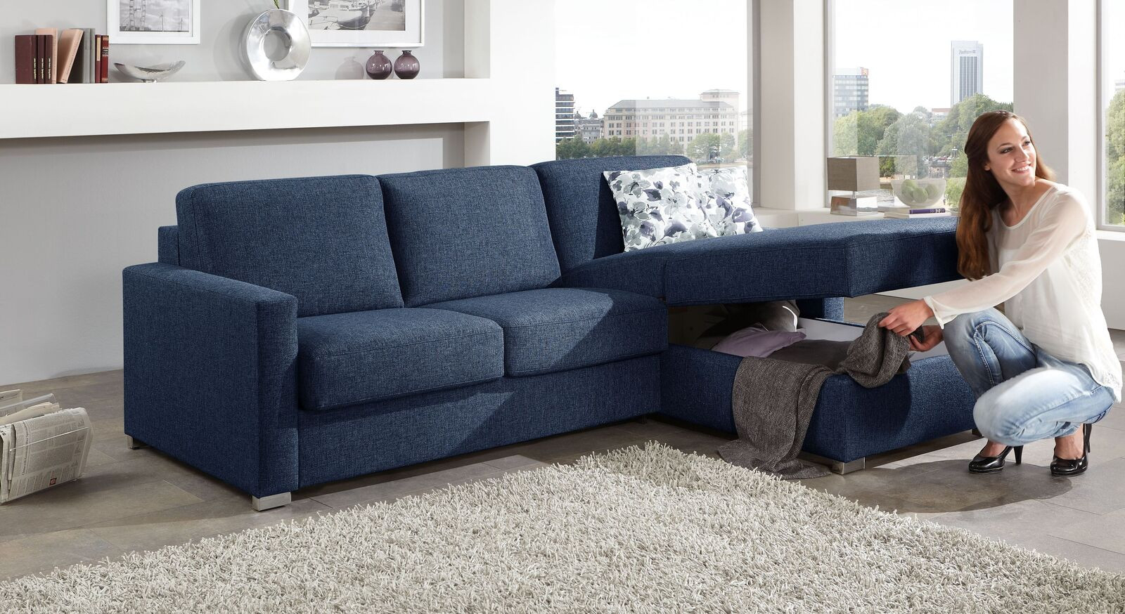 Ecksofa Mit Schlaffunktion Und Innenliegender Matratze - Lelio with Ecksofa Mit Schlaffunktion Klein