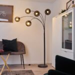 Mesas Bogenlampe Anthrazit H3398678 | Lampe Shop.ch Intended For Bogenlampe Wohnzimmer