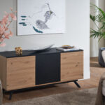 Wohnling Sideboard 135X64X40 Cm Mdf Anrichte In Eiche Dekor With Kommode Wohnzimmer